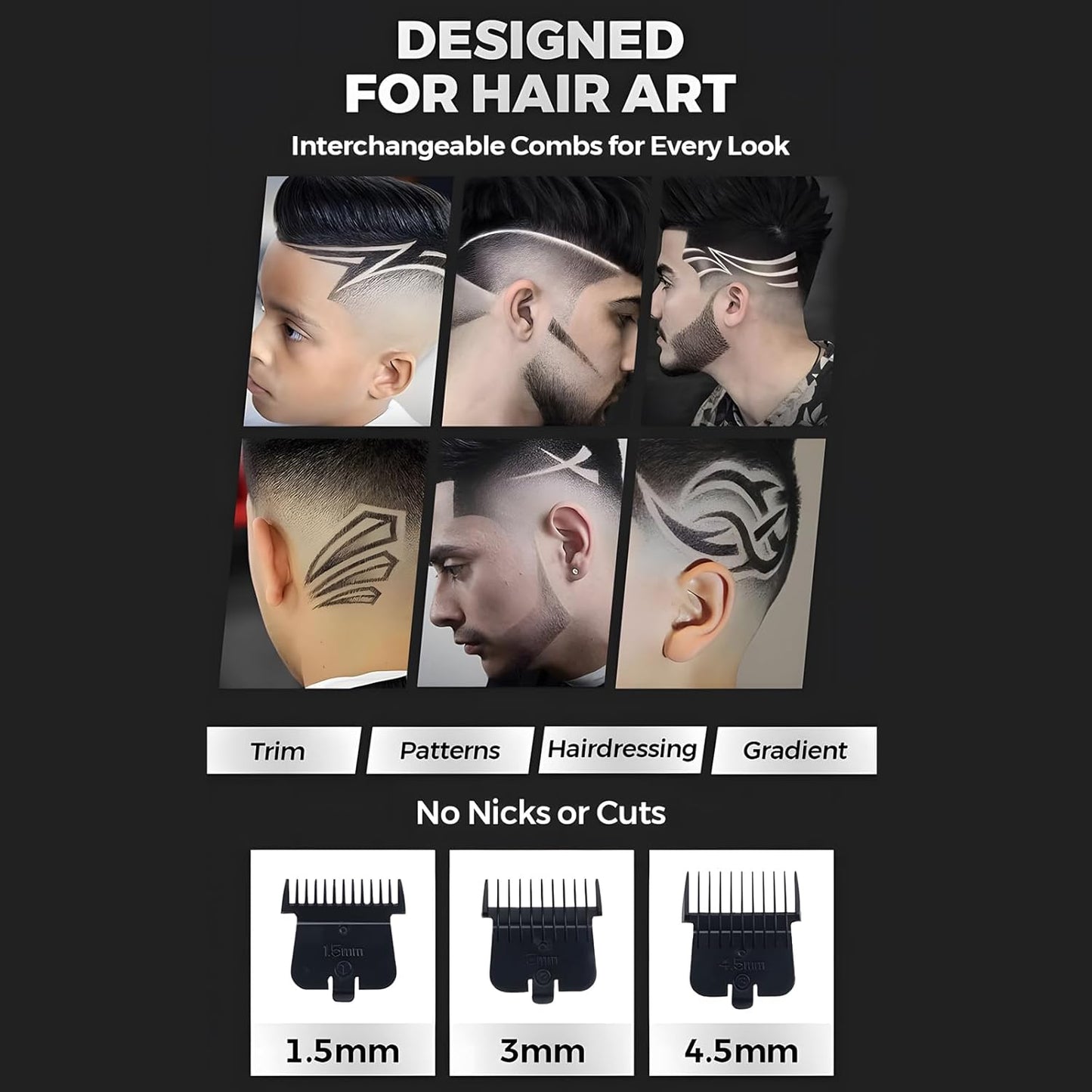 Household Digital Display Professional Electric Hair Clipper Set, Clippers and Trimmers Set with Maquinas De Cortar Pelo Profesionales Wall, Geta Clean, Fresh Haircut at Home (1 Set)