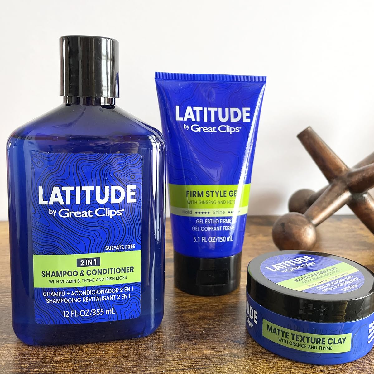 GREAT CLIPS LATITUDE 2-in-1 Shampoo + Conditioner | Daily Shampoo and Conditioner Set for Men | Promotes Full + Healthy Hair | 12oz