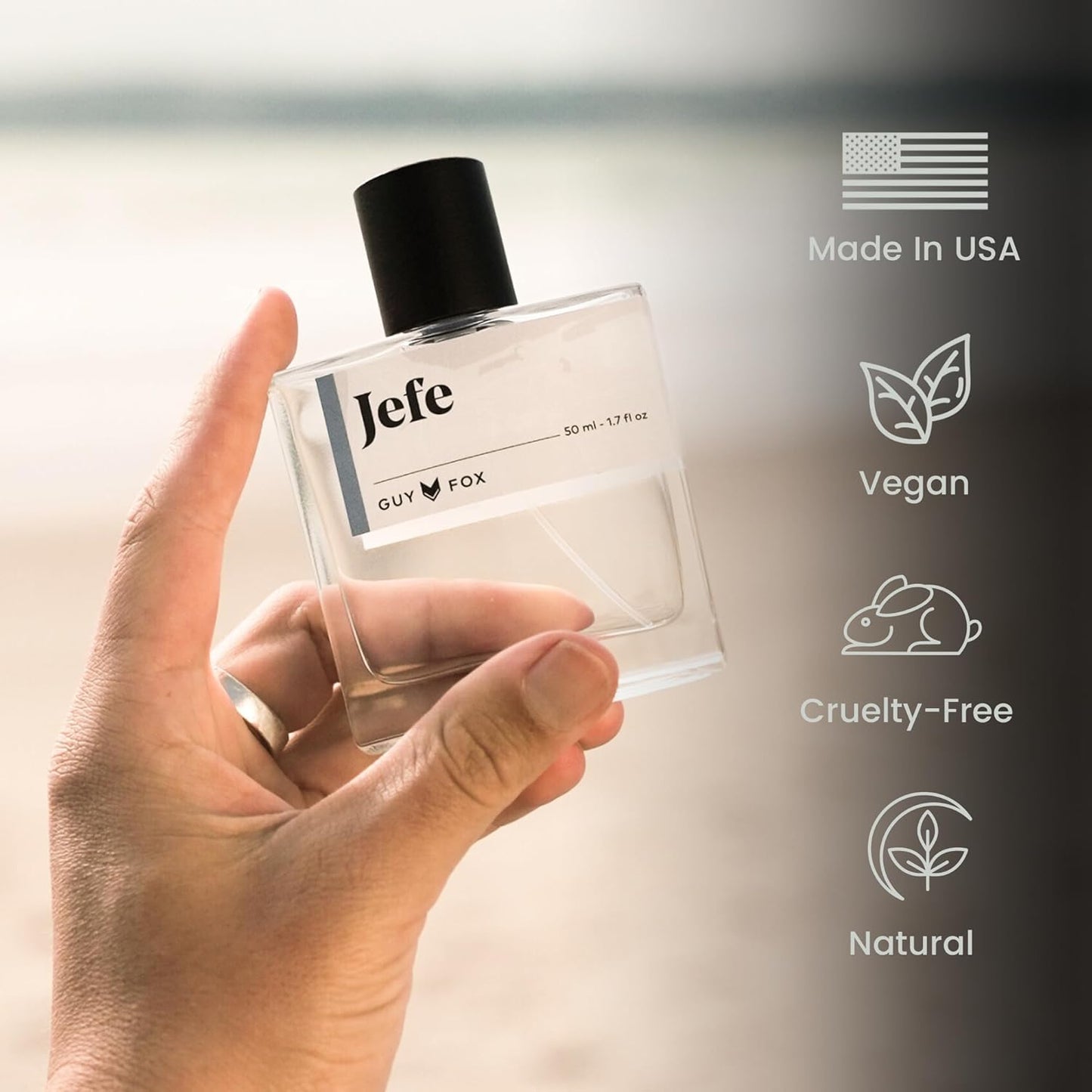 GUY FOX - Jefe - Cologne For Men | Mandarin Orange, Sea Notes & Oakmoss | Fresh, Aquatic Men's Cologne | Men's Fragrance | 1.7 Fl Oz