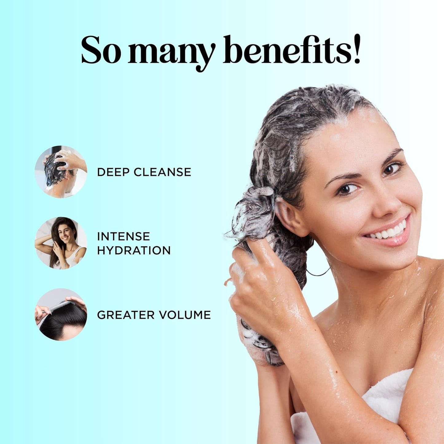 Rosemary Biotin Shampoo and Conditioner Set - Volumizing Shampoo and Conditioner for Thinning Hair for Women & Men with Nourishing B Vitamins - Color Safe Sulfate Paraben & Silicone Free (8 Fl Oz)