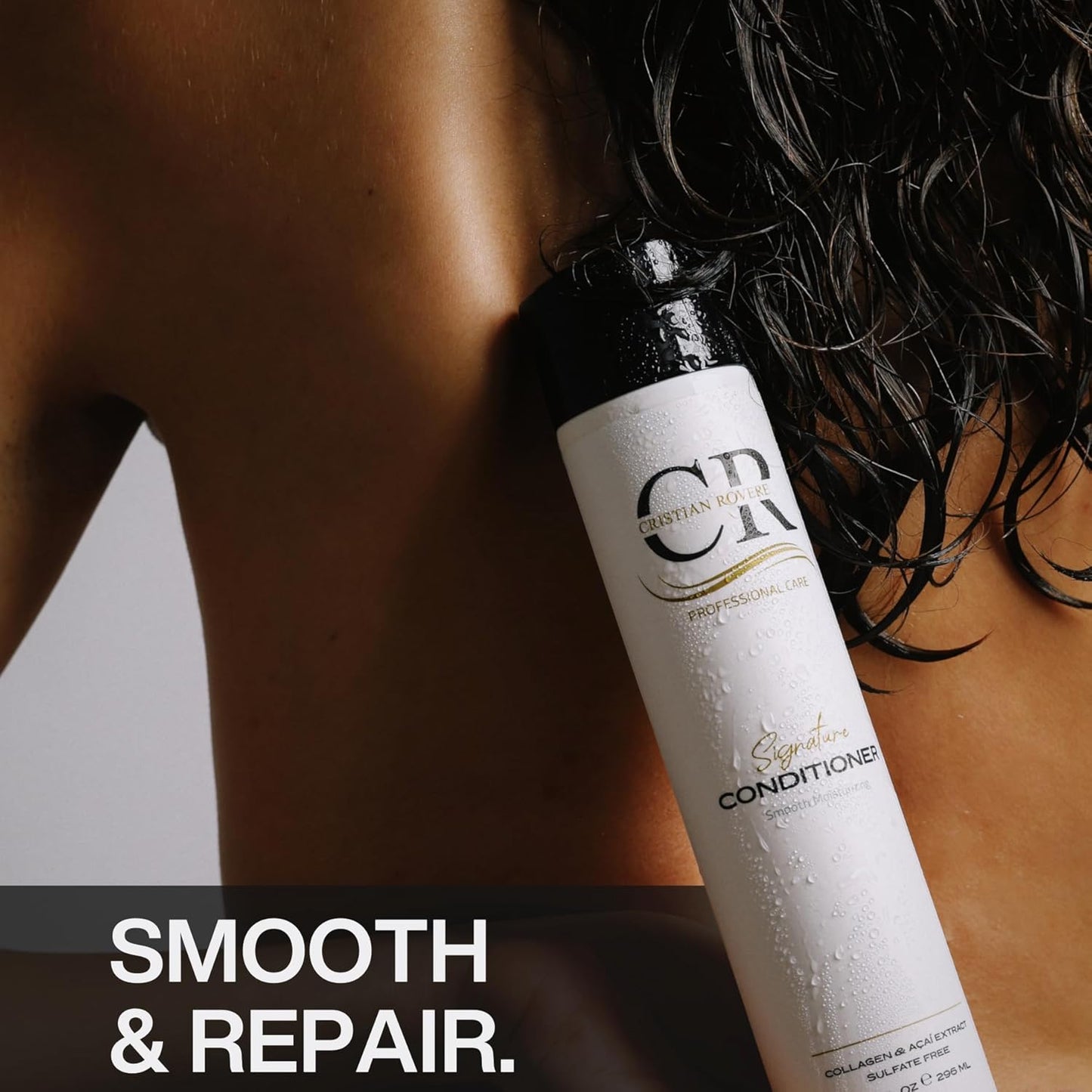 Cristian Rovere - Signature Conditioner - Infused With Collagen, Acai Extract & Organic Argan Oil - Sulfate Free & Paraben Free for All Hair Types - Moisturizing Conditioner - 10 Fl Oz