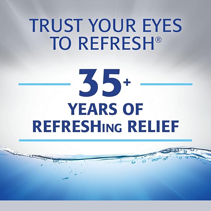 Refresh Optive Advanced Lubricant Eye Drops For Dry Eyes, 0.33 Fl Oz Sterile (2 Count)