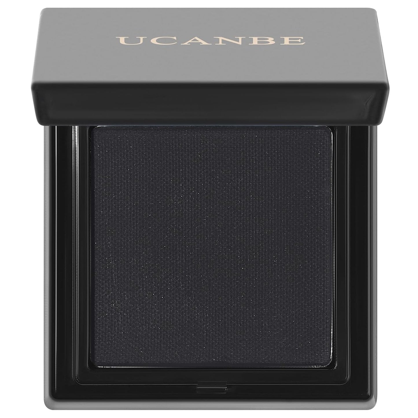 UCANBE Black Single Eyeshadow Palette, Highly Pigmented Matte Eye Shadow Powder, Professional Long-Lasting Waterproof Makeup Palette
