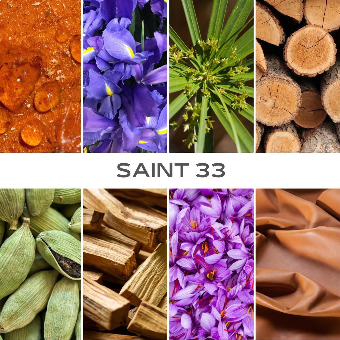 Inspired by L.e L.bo San.t.al 33, Saint 33 EDP, Long Lasting 12-14 Hours Perfume Spray for Men, Women, unisex, All Skin Types - Cruelty Free - 1.7 fl oz 50ml