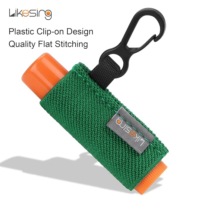 Lip Balm Holder Keychain, 4 Pcs Chapstick Keychain with Clip On, Elastic Lipstick Holder Perfect Gifts for Friends Women Men Girls Boys