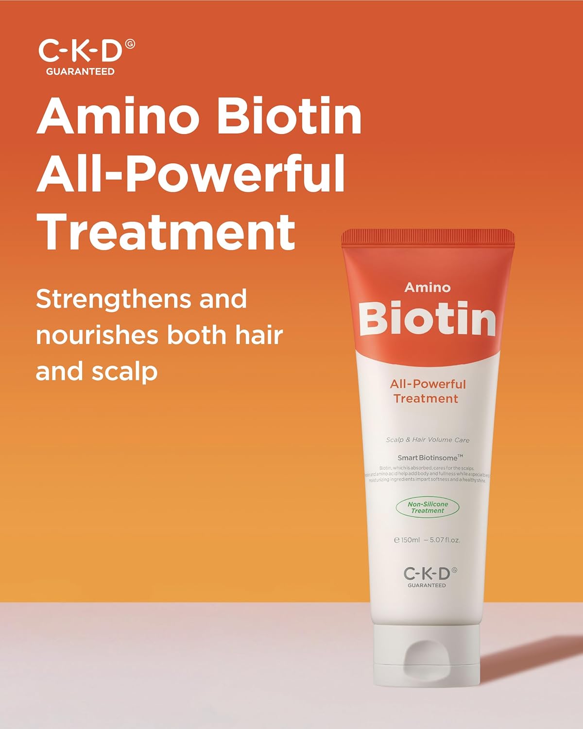 CKD Amino Biotin All powerful Treatment (5.07 fl.oz) - Deep Care Conditioner and Silicone-Free Treatment, Prevents Damaged Hair, Nourishihes Hair, Non-Silicone with Biotin, Amino Acids, and Keratin.