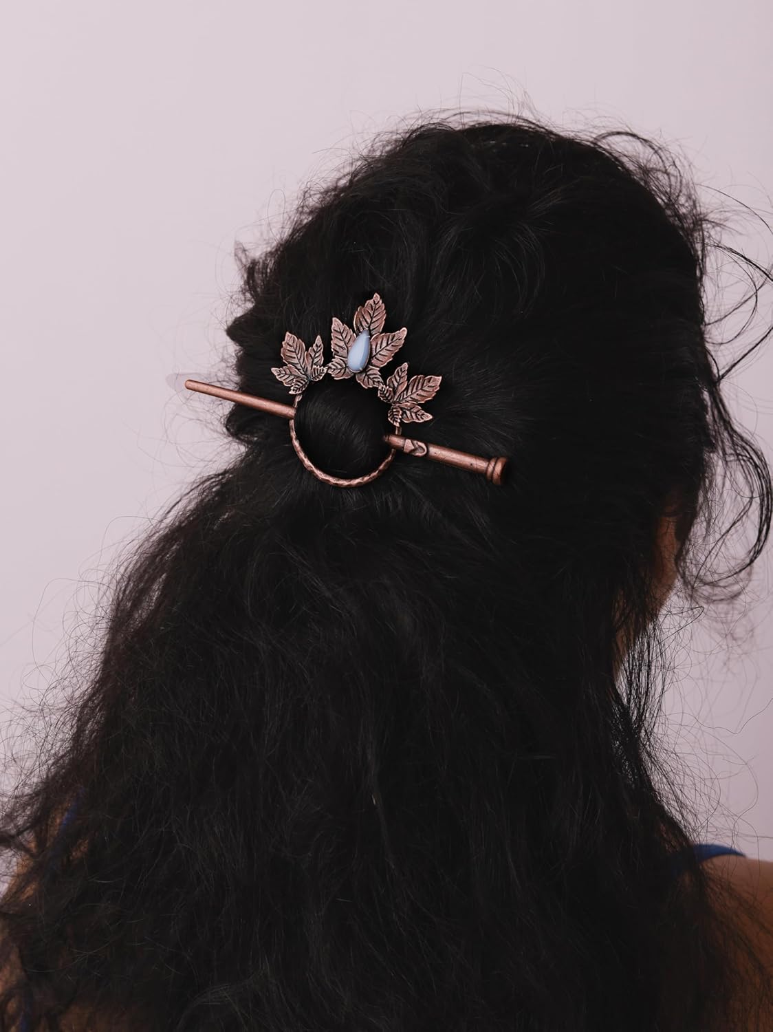HAQUIL Vintage Leaf Bronze Plated Alloy Hairpin, Gothic Hairpin Accessories Headwear Styling Jewelry, Summer Holiday Gifts for Women