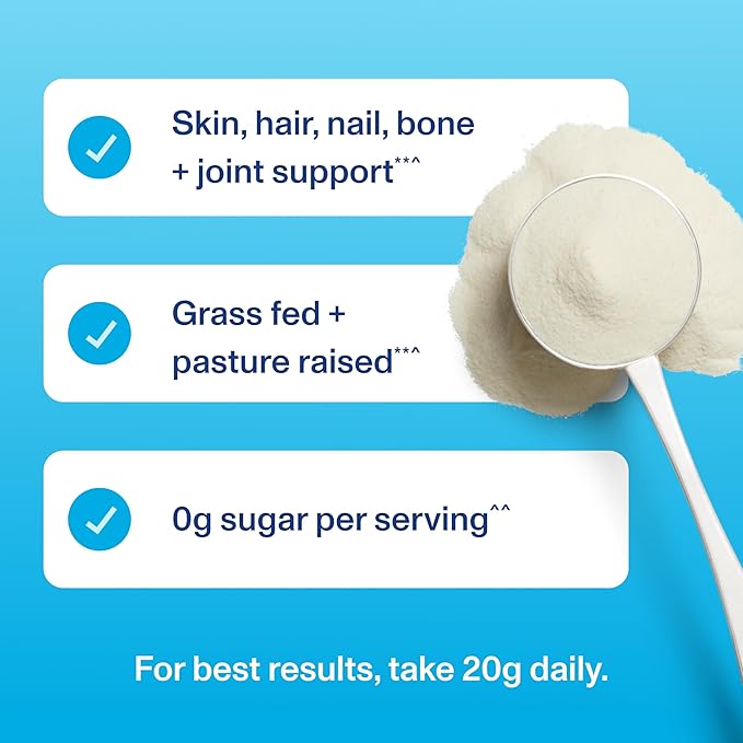 Vital Proteins Collagen Peptides Powder - Supports Hair, Nail, Skin, Bone & Joint Health, Unflavored, Collagen Protein 9.33 OZ