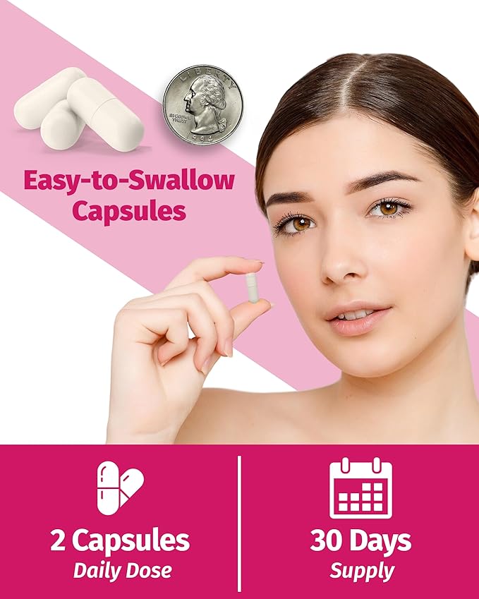 1 Body Hair Skin and Nails Vitamins with Biotin – Contains 26 Vitamins, Minerals and Herb Extracts – Hair and Nail Growth, Glowing Skin Supplements Formula for Men and Women – 60 Vegan Capsules