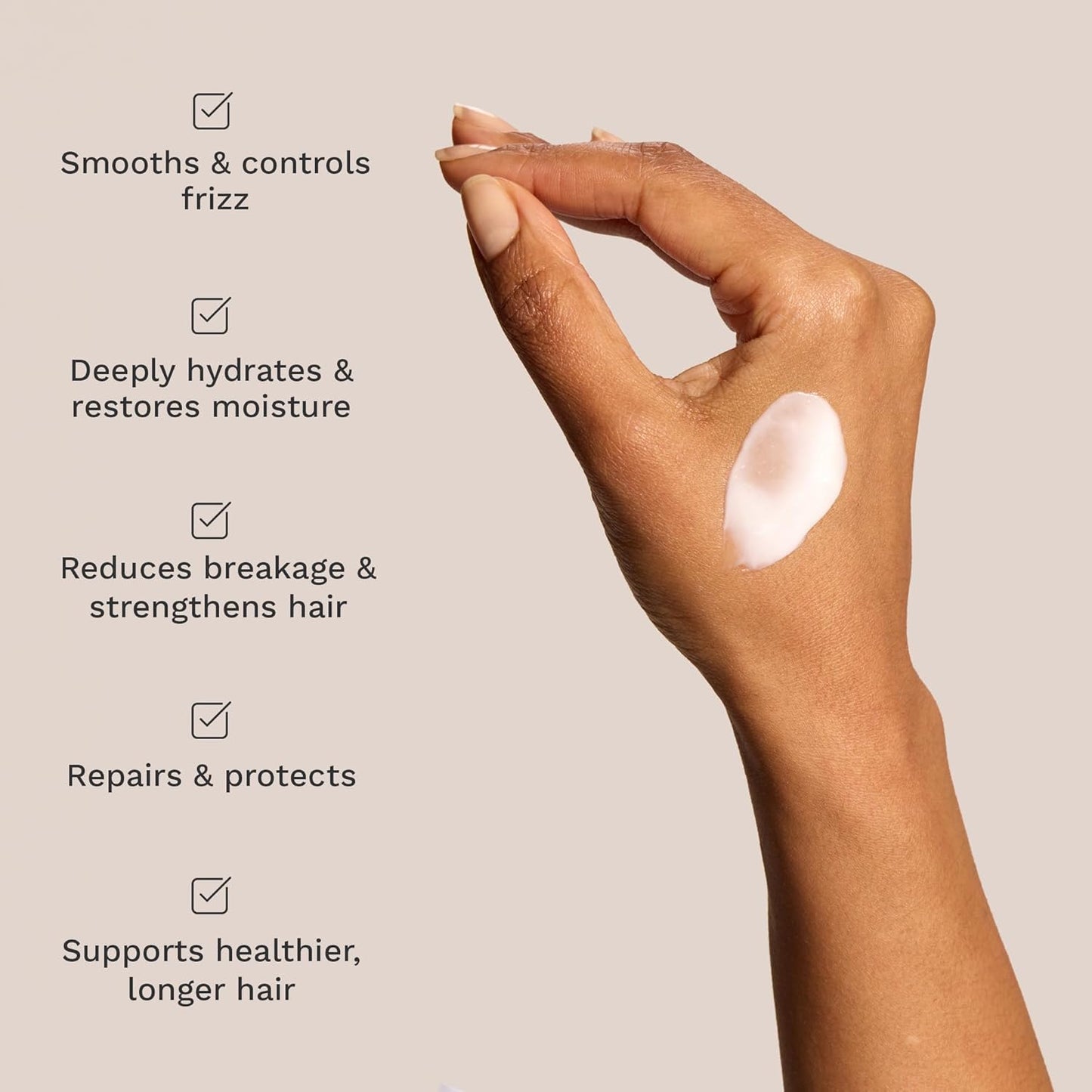 HAIR BURST Hydrating Hair Mask with Avocado Oil, Coconut & Black Oat Extract - Deep Conditioner for Hair Growth, Dry or Damaged Hair - Thickening Nourishing Hair Repair Treatment - 7.4 fl oz