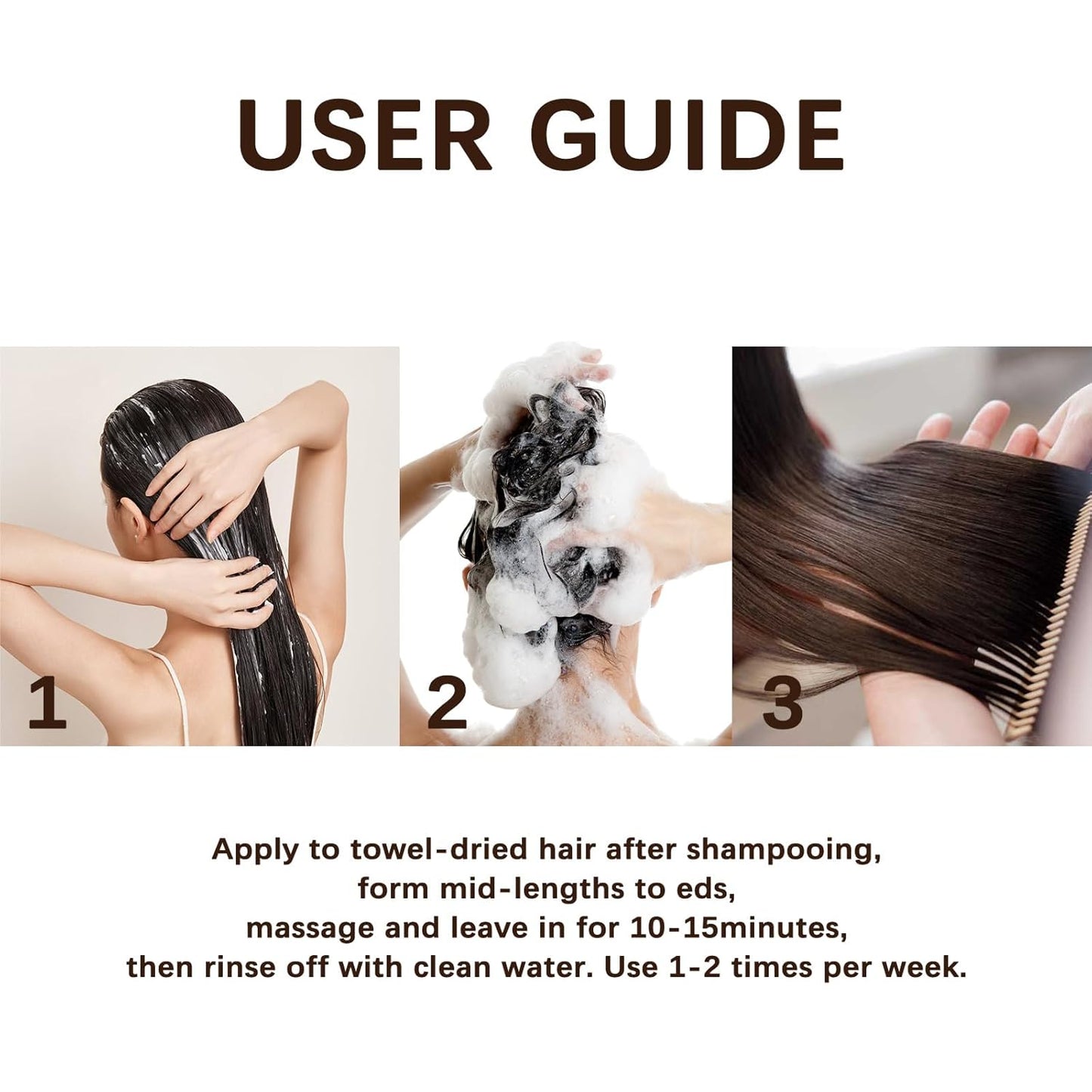 3.38floz 100ml Collagen Hair Treatment, Deep Repairs Conditioner Hydrating Hair Mask for for Dry, Damaged Hair, Split Hair, Hair Loss