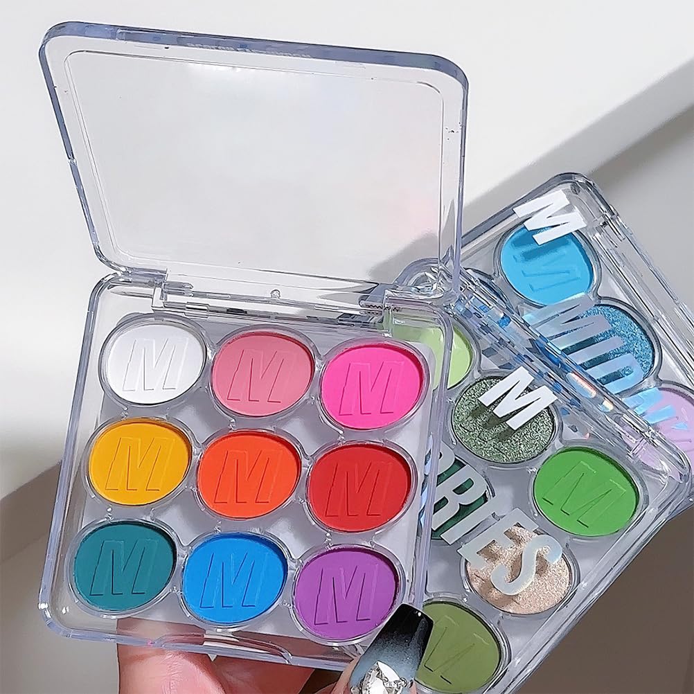 Colorful Eye Shadow Plattet For Woman，Brights Matte Eyeshadow Palatte PROFESSIONAL MAKEUP Ultimate Eye Shadow Palette, Eyeshadow Palette, Paletas De Sombras Para Ojos (Colorful)