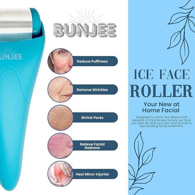 Bunjee Ice Roller For Face Eyes Wrinkles Puffiness Skin Care Beauty Product Men & Women Gift
