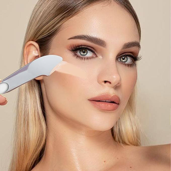 Makeup Spatula Eye Massage for Wrinkles, Eye Facial Beauty Device Eye Massage Eye Bag Remover Reducing Dark Circles Puffiness Wrinkles Relaxing Eye Fatigue