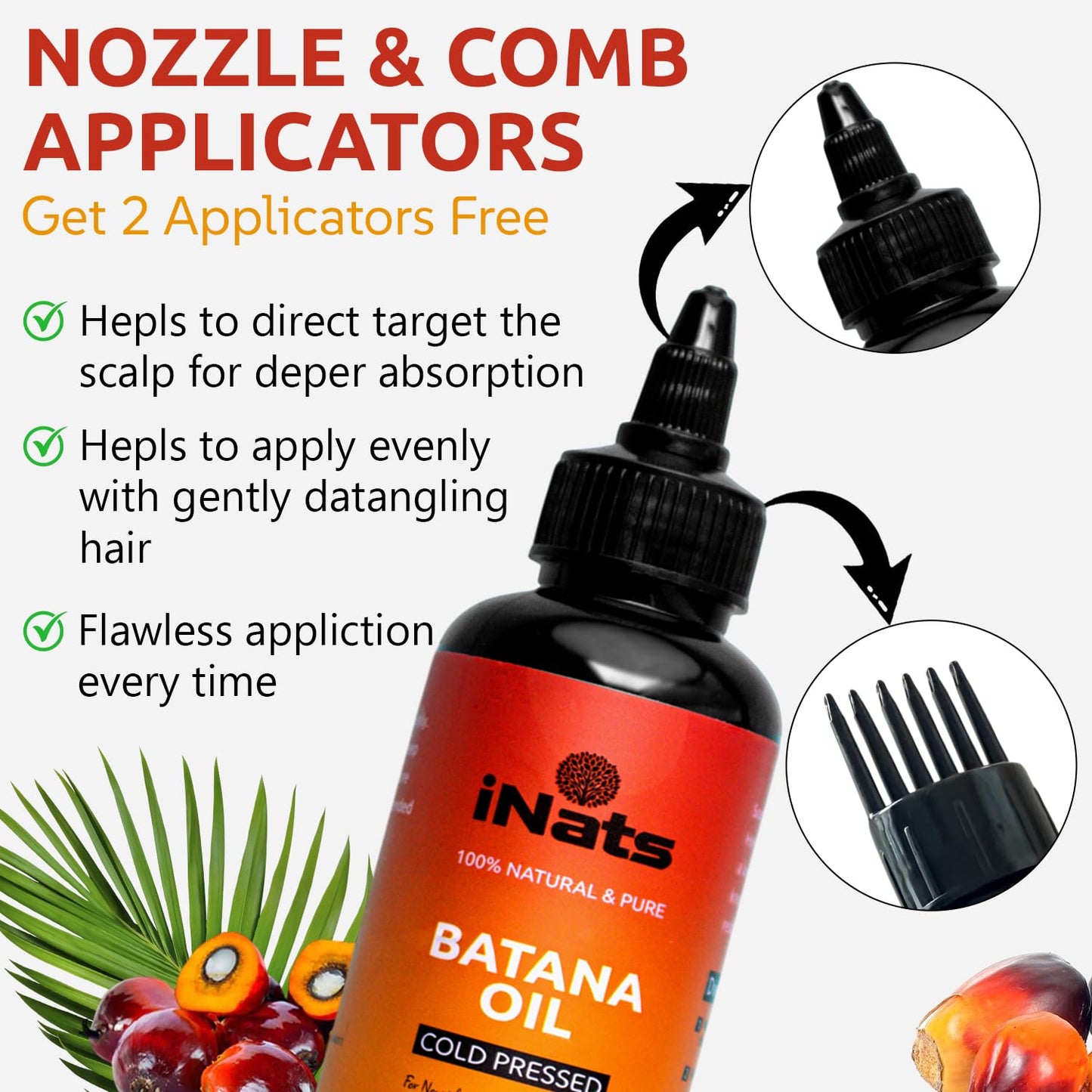 Premium Raw Batana Oil for Hair Growth (5 Fl Oz) - Dr. Sebi 100％ Pure & Batana Hair Growth Oil from Honduras - Organic & Natural - Deeply Nourishing Scalp for Thicker & Stronger Hair for Women & Men