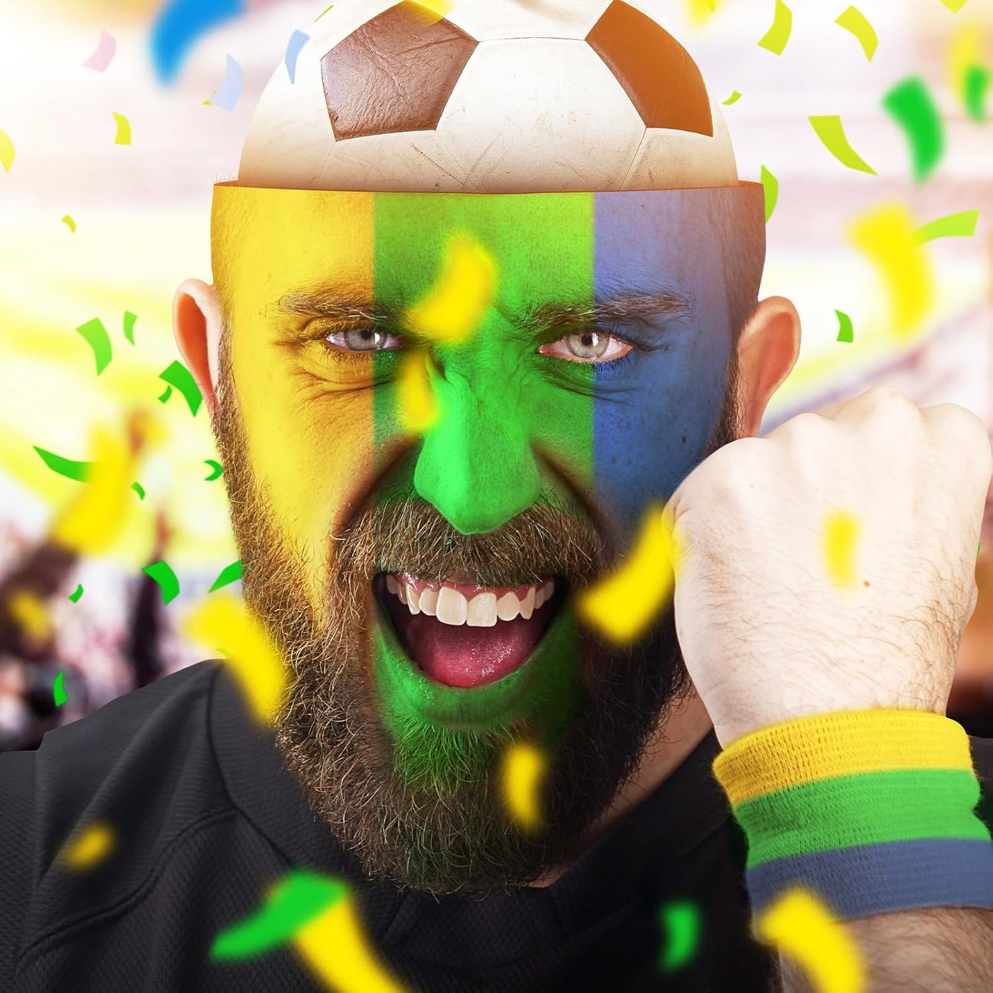 Light Green / Lime Green Face Body Paint Stick, Eye Black Stick for Sports, Waterproof Full-Coverage Green Face Makeup for Halloween Witch Alien Camo Frankenstein Cosplay Makeup