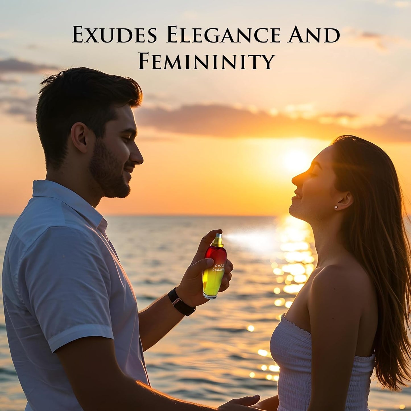 Copa Cabana for Women - Top Notes of Lemons, Orange & Jasmine petals - Base Scents of Amber - Fruity, Citrusy & Woody Accords - Natural & Free of Parabens - Elegant 100ml Bottle, Parfume For Women