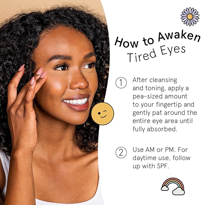 grace & stella Retinol & Caffeine Under Eye Cream Anti Aging - Travel Essentials - Hydrating Cream with Niacinamide, Peptides - Reduce Wrinkles, Crow's Feet, Puffiness - Vegan Skincare (0.5 floz/15ml)