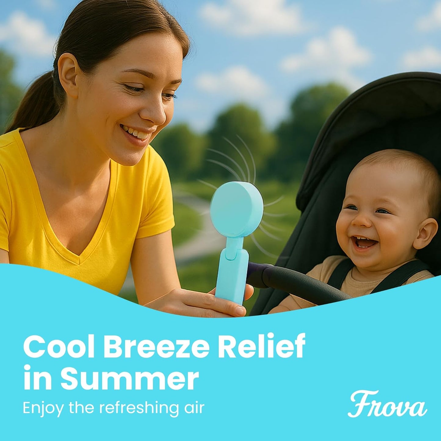 Zephyrus Portable Handheld Fan – 5200 mAh USB‑C Rechargeable, 5‑Speed Quiet Brushless – Foldable Pocket‑Size with Stand, Lanyard & Pouch