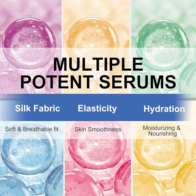 6 Pack Sheet Face Masks Skincare for All Skin Types, Gentle & Nourishing Skincare Face Masks, Suitable for Sensitive Skin, Bulk Facial Mask Set for Women & Face Spa