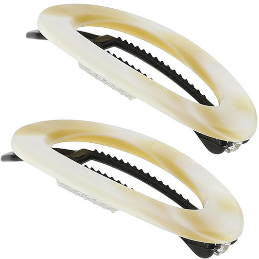 Camila Paris CP1994/2 French Hair Barrette Clip for Women, Handmade, Side Slide-in Metal-Free Closure Strong Hold Grip Hair Clips for Girls, No Slip Durable Styling Hair Accessories, Made in France