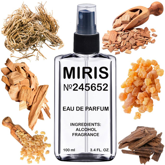 MIRIS No. 245652, Inspired by Wood and Spices, Long-Lasting Unisex Eau de Parfum for Women & Men, Spray 3.4 Fl Oz / 100 ml