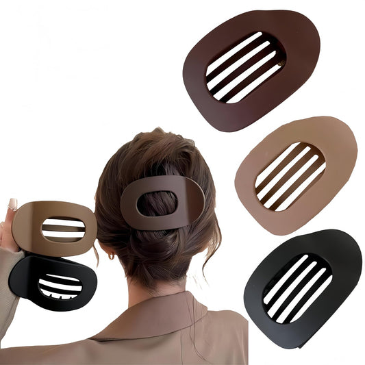 Simple Elegant Duckbill Hair Clip for Women Girls – Non-Slip Flat Beak Hair Clips for Thick Thin Hair – Strong Hold Minimalist Style Hair Accessories (3pcs-1)