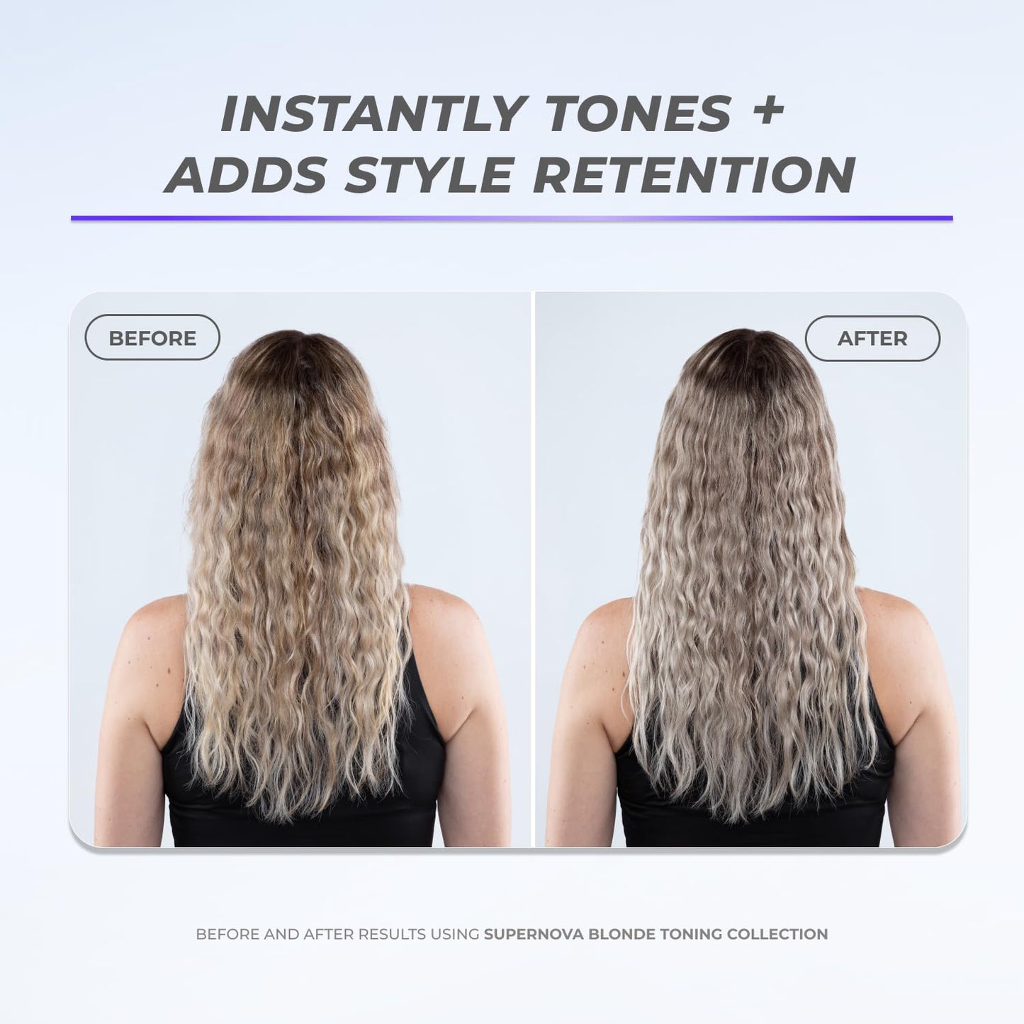 XMONDO Hair Supernova Blonde Toning Leave-In Foam, Vegan Formula Hair Toner Foam for Reducing Brassy and Yellow Tones on Blonde, Highlighted, and Gray Hair Colors, 6.7 Fl. Oz