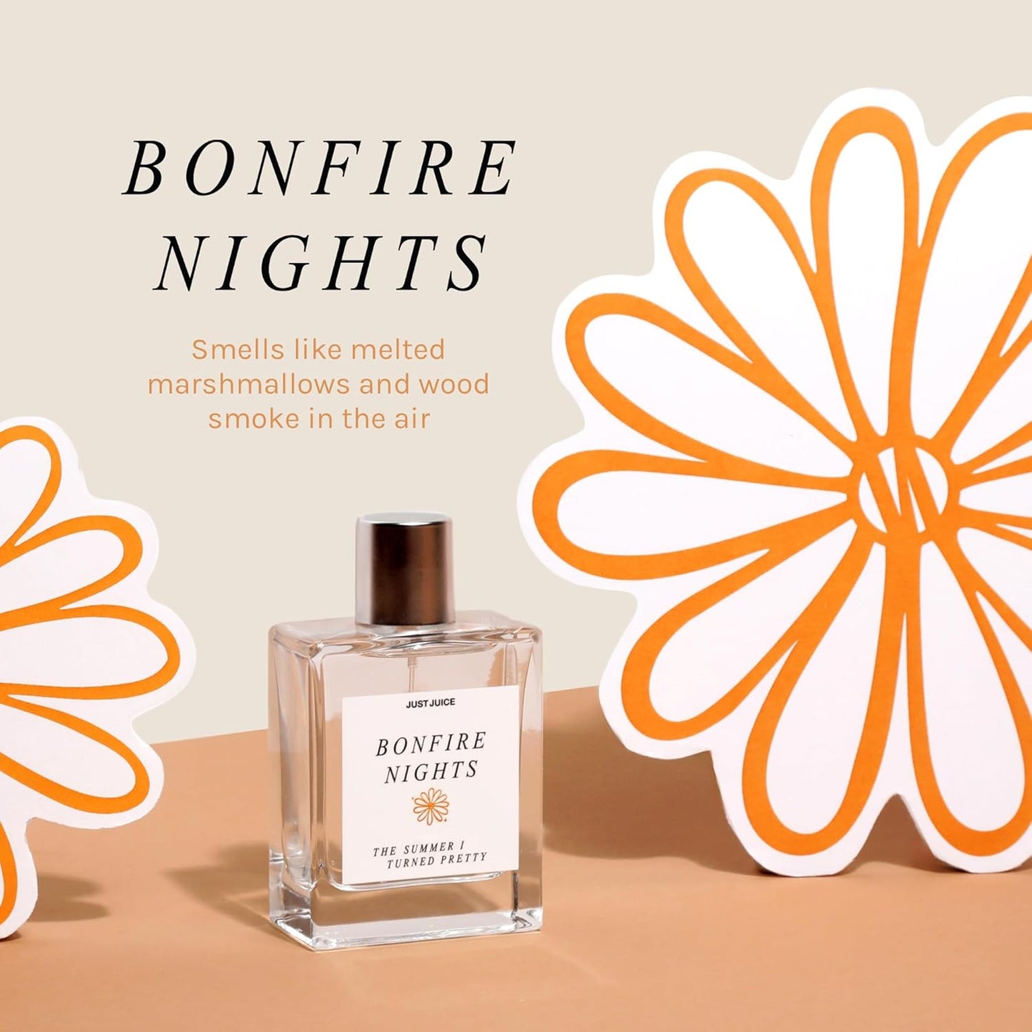 Just Juice - The Summer I Turned Pretty Bonfire Nights - Warm Spice and Toasted Vanilla Perfume for Women and Men - 3.4 oz