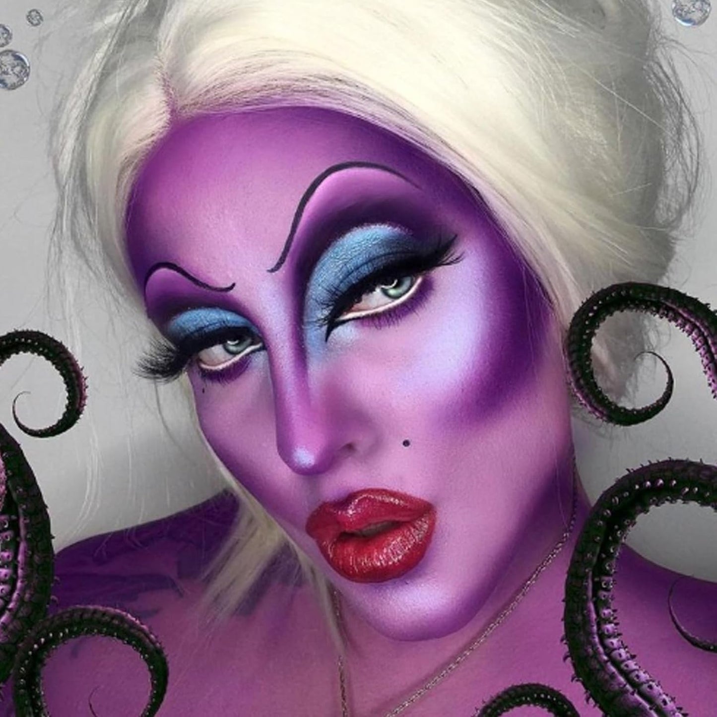 Mysense Purple Face Body Hair Paint Stick,Water Based Washable Temporary Hair Color,Non-toxic Cream Body Paint for Adults and Children Halloween Costume Ursula Sea Witch Amethyst Cosplay Makeup,0.5oz