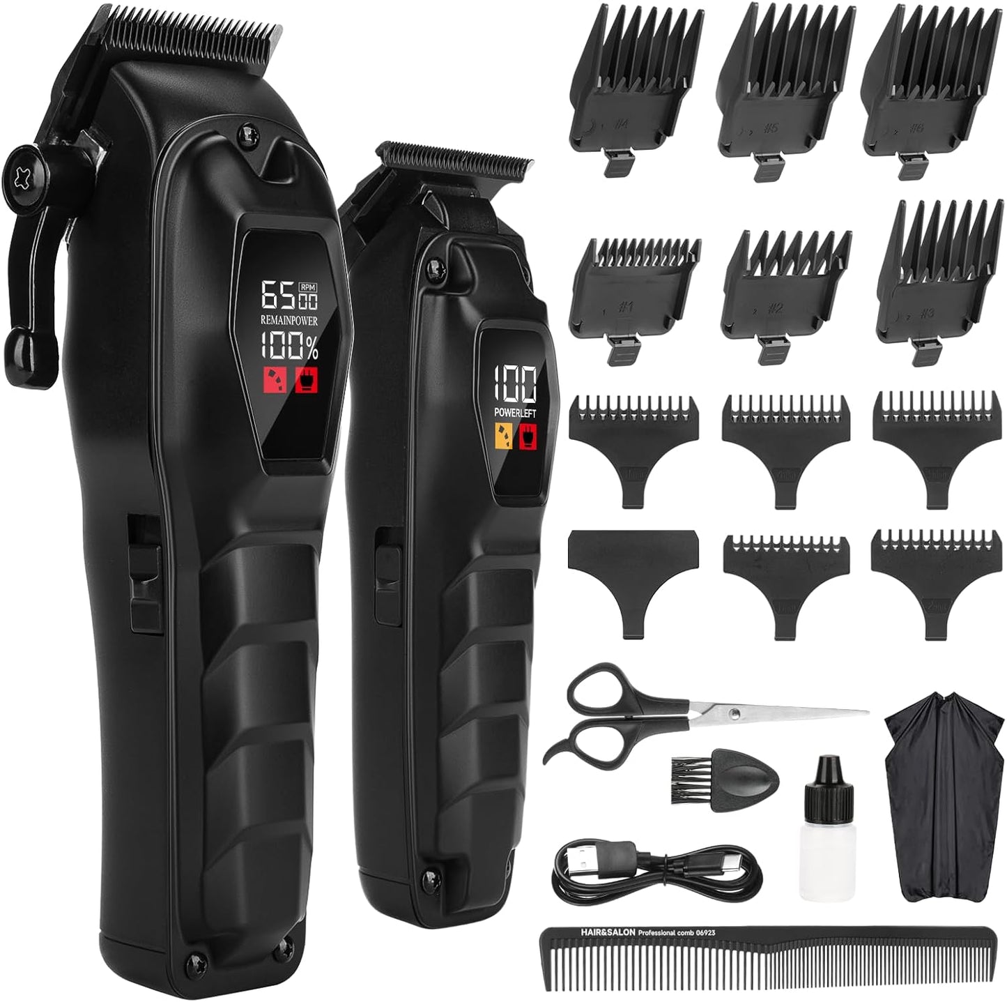 Hair Clippers for Men Professional Hair Trimmer Powerful Beard Trimmer Hair Cutting Grooming Tool