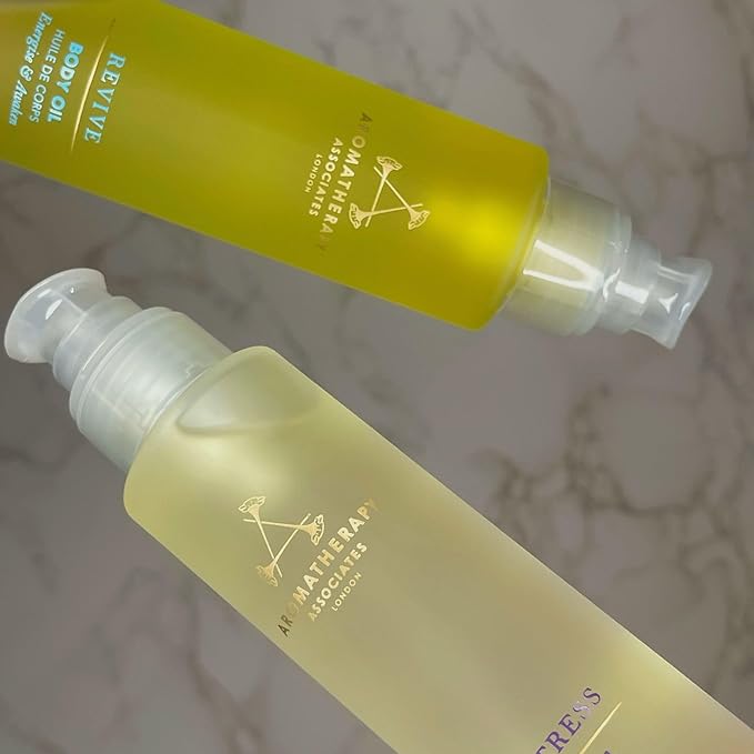 Aromatherapy Associates De-Stress Body Oil Made with Ginger and Rosemary Essential Oils and Arnica Flower Extract (3.4 fl oz)