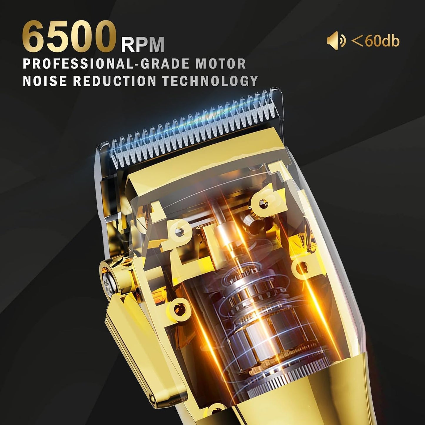 Professional Cordless Hair Clippers and T-Blade Beard Hair Trimmer Sets for Men, Barber Clippers with Travel Case, Rechargeable Home Haircut Beauty Kit for Men