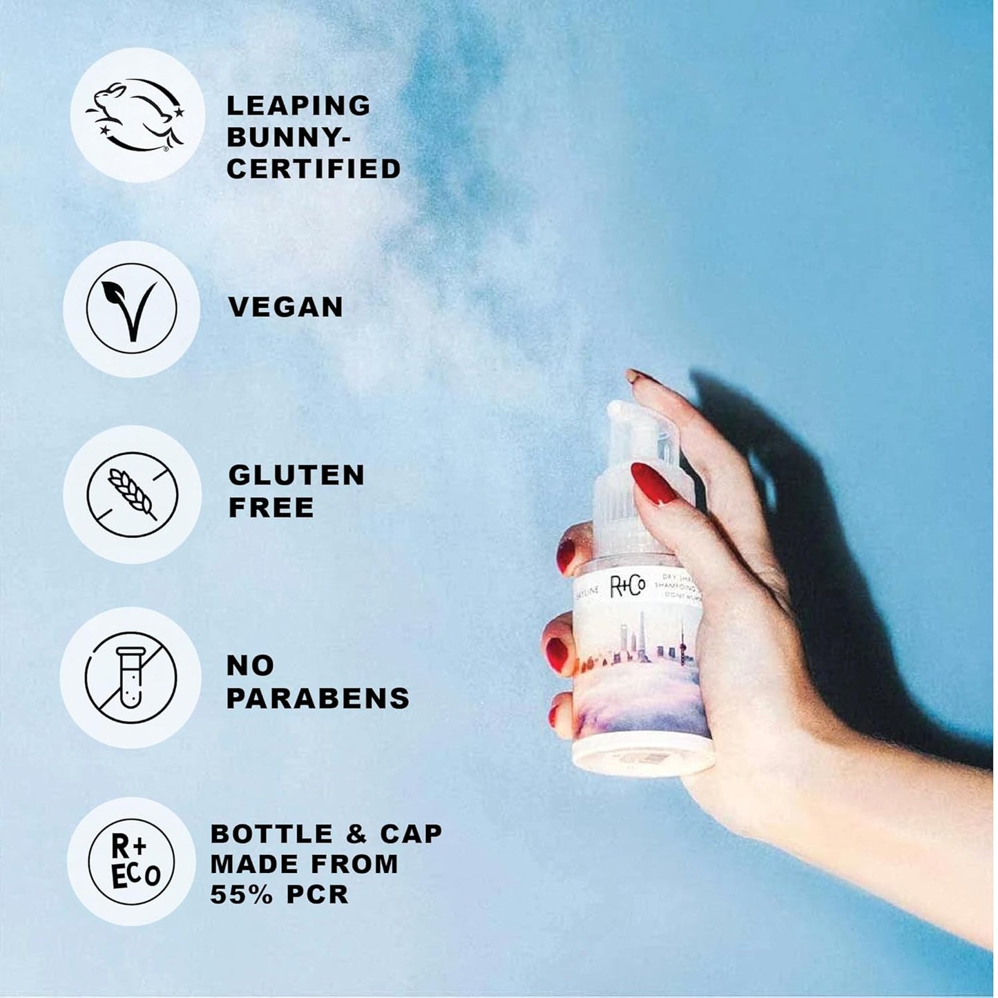 R+Co Skyline Dry Shampoo Powder | Intense Oil Aboroption | Revives Volume, Hair Texture and Grip | TSA Approved | Pack of 2