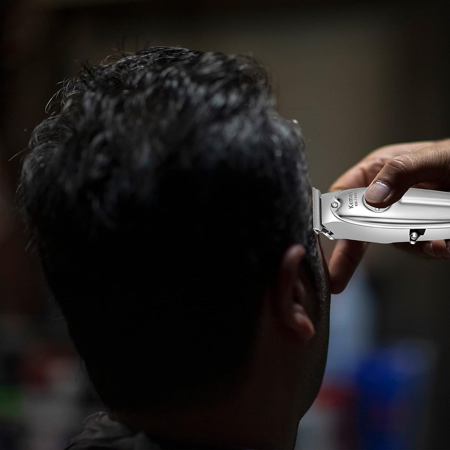 KEMEI Professional Beard and Hair Trimmer for Men, Cordless T-Blade Trimmers, Electric Hair Clippers for Barbers and Stylists, All Body Grooming Model 1949