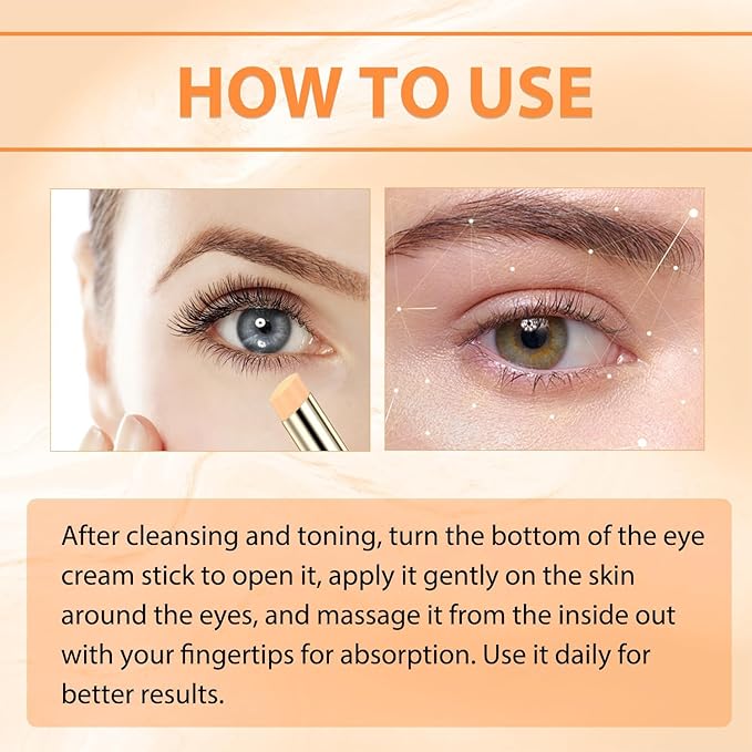 2PCS Revive Glow Vitamin C Eye Balm, Reducing Dark Circle,Hydrating Eye Cream,Improve Dark Circles,Reduces Puffiness (3pcs)