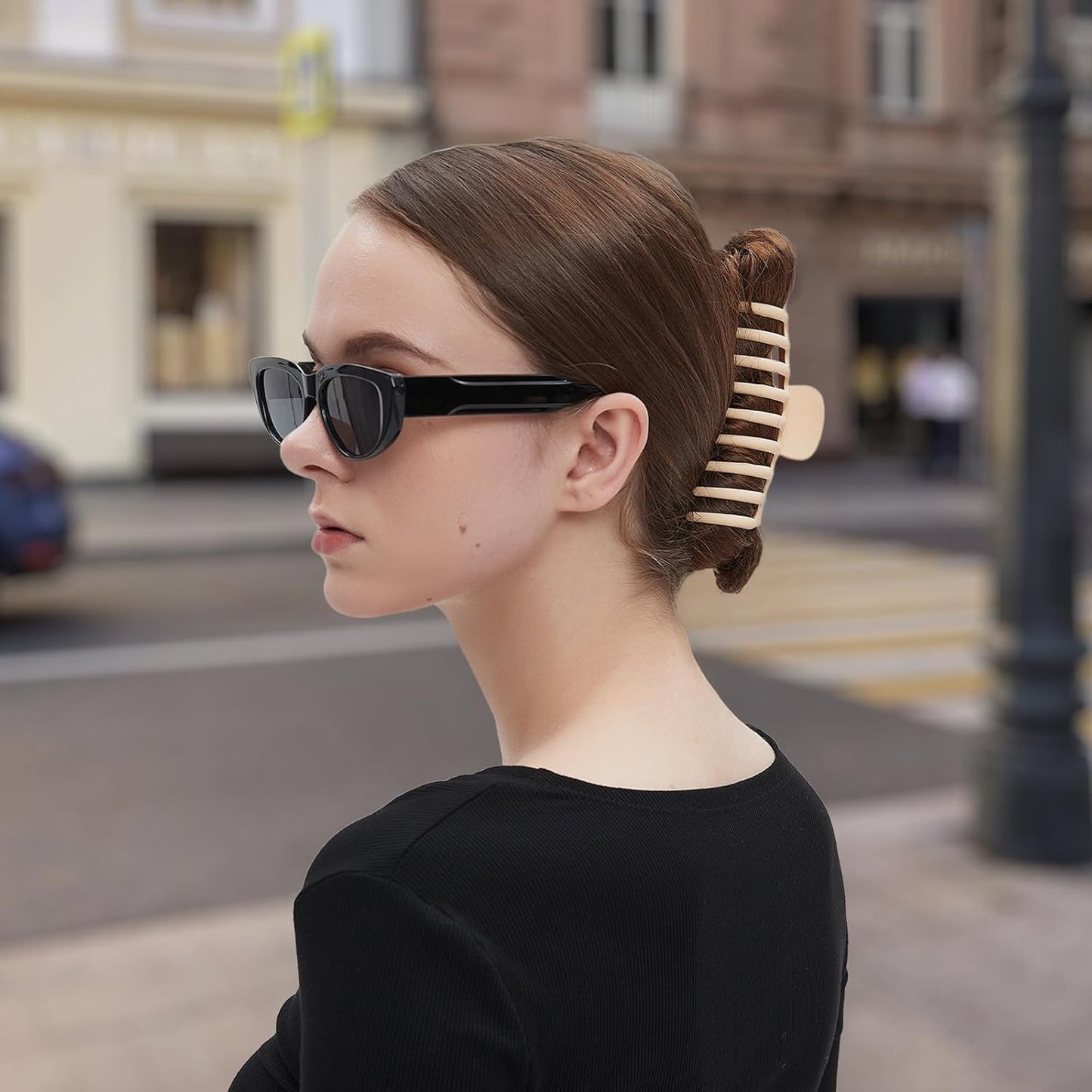 Hair Accessories for Women Hair Clip, Matte Non-Slip Large Hair Clips for Women and Girls, Large Claw Clips for Thick Hair Claw Clip (4 Pack)