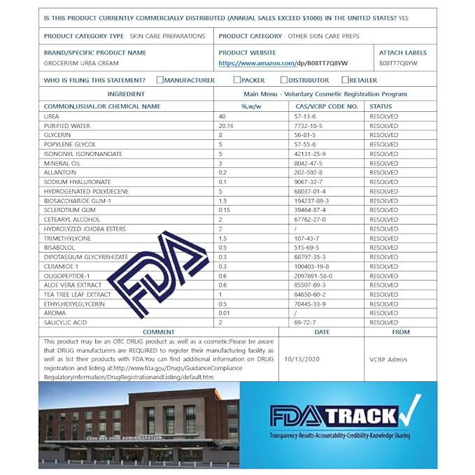 Urea Cream 40 Percent For Feet Plus 2% Salicylic Acid 8.82 oz || Foot Cream and Hand Cream Maximum Strength with Hyaluronic Acid, Tea Tree,and Aloe Vera for Deep Moisturizes, Callus Remover and Soften