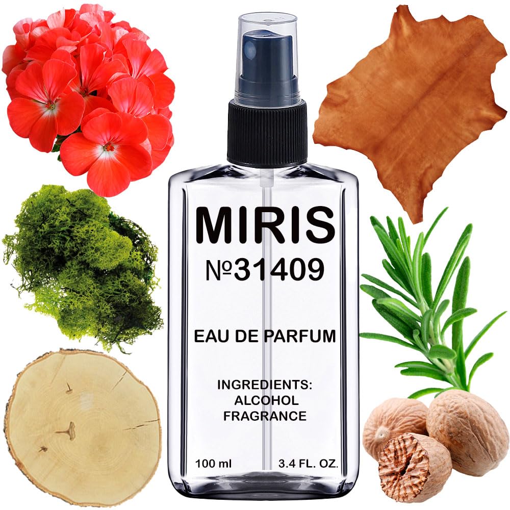 MIRIS No. 31409, Inspired by Bogart, Long-Lasting Eau de Parfum for Men, Spray 3.4 Fl Oz / 100 ml