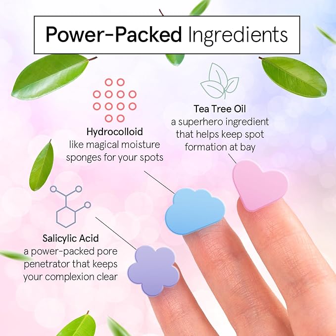 grace & stella Pimple Patches for Face - Cute Hydrocolloid Dots That Help Protect Acne & Reduce Redness - Fun Zit Stickers to Cover Blemishes - Dermatologist-Tested, Vegan (Multishape, 36 Count)