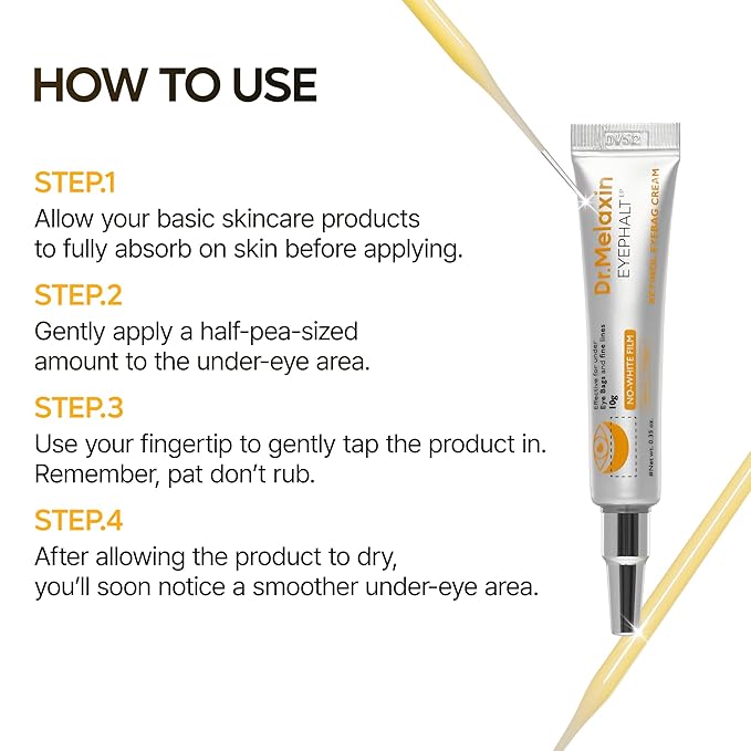 Retinol Eyebag Cream for Puffiness, Dark Circles & Fine Lines, Wrinkle, EGF Anti-Aging Under Eye Moisturizer with Niacinamide&Ceramide Makeup friendly korean skin care