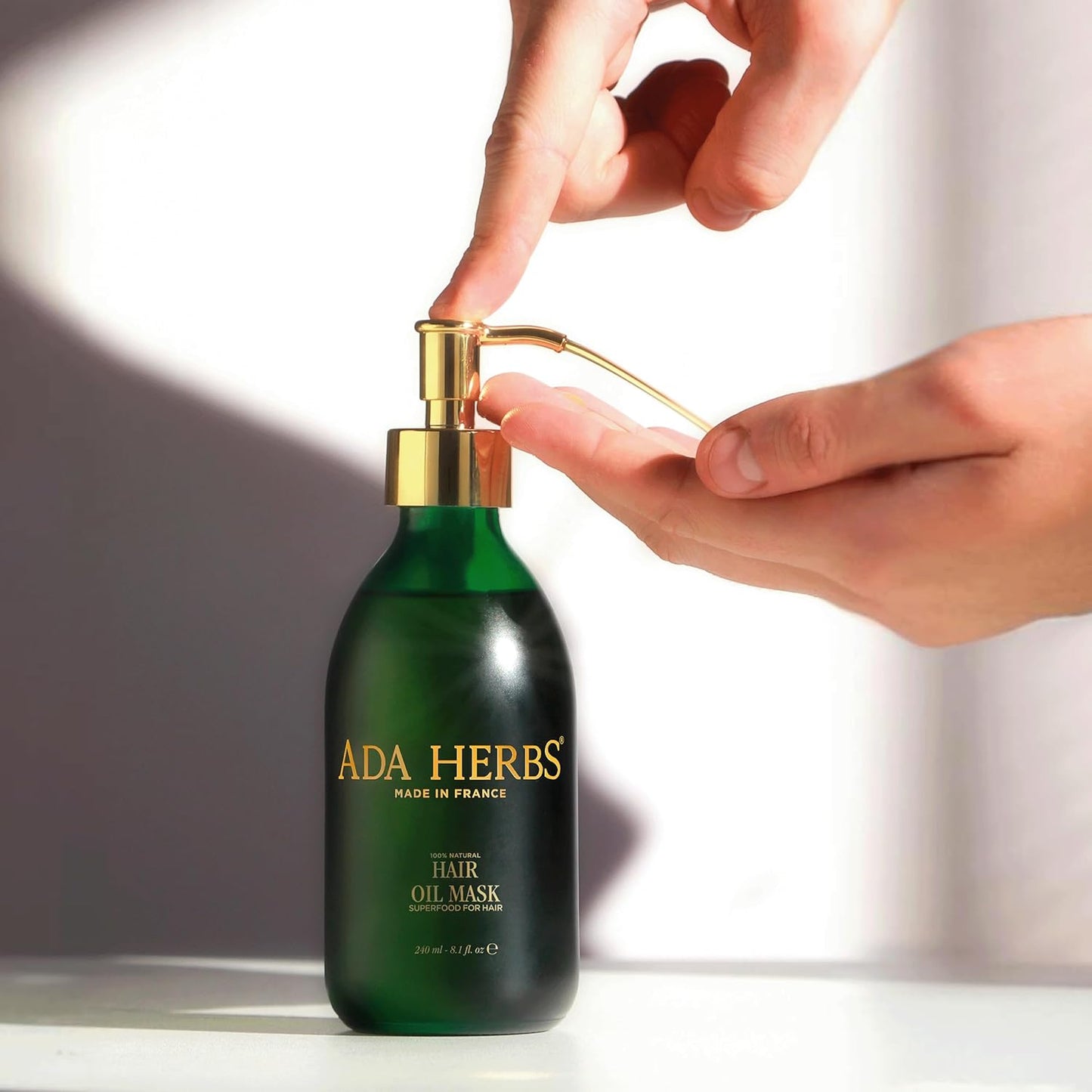 | 100% Natural Pre-Shower/Overnight Hair Oil Mask, Hair Treatment - Cold Pressed Oils, Vit. E, Squalane from Olive, (8.45 Fl. Oz.)