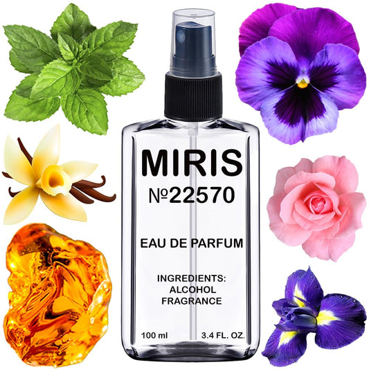 MIRIS No. 22570, Inspired by Noir, Long-Lasting Eau de Parfum for Men, Spray 3.4 Fl Oz / 100 ml