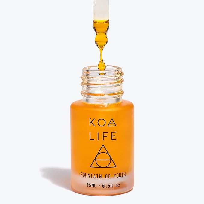 KOA LIFE Doctor-Formulated Anti-Aging Rosehip Face Oil, Made in USA, Organic, Vegan, Cruelty & Chemical Free Fountain of Youth