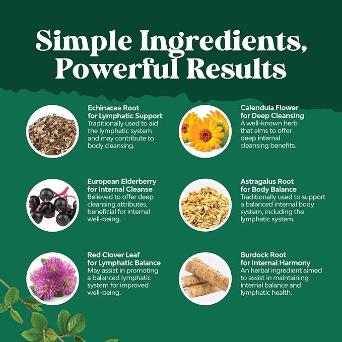 Certified Organic Lymphatic Drainage Drops 60 Servings