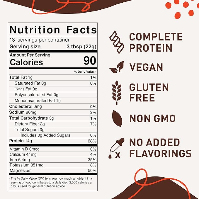 Hemp Vegan Protein Powder for Heart 9 Essential 10 ounces)