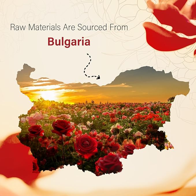 Rose Essential Oil Pure Organic Rose Oil for Diffuser, Perfume, Massage, Aroma, Bath - 10ML