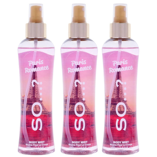 So...? Paris Romance Body Mist for Women - 6.9 oz Body Mist - Pack of 3