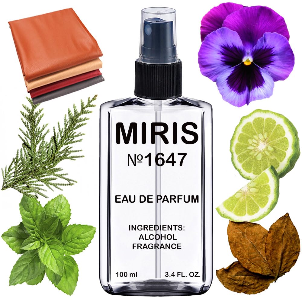 MIRIS No. 1647, Inspired by Gu by Gu Pour Homme 2008, Long-Lasting Eau de Parfum for Men, Spray 3.4 Fl Oz / 100 ml