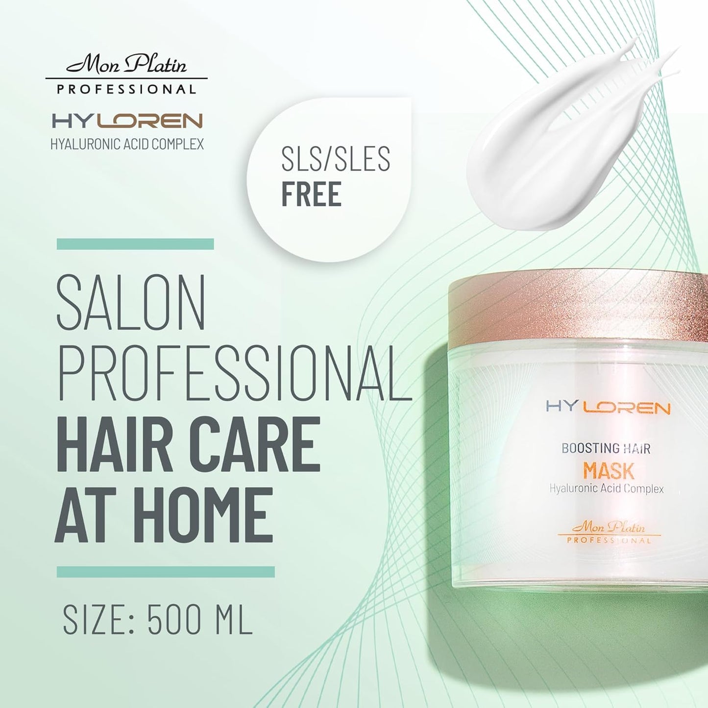 Mon Platin Professional Hair Mask for Thin, Sparse and Brittle Hair, 500ml